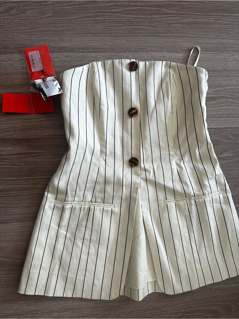 Simon Miller Mori Strapless Linen Top sz 8